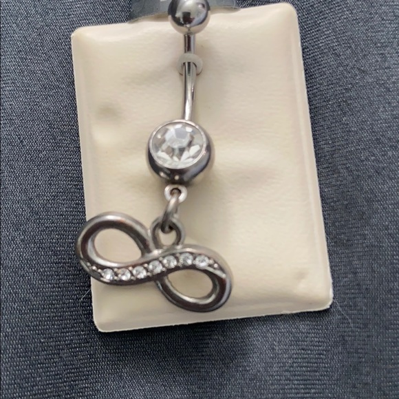 Infinity Belly Button Ring - Picture 2 of 2